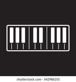 piano, icon, vector illustration eps10