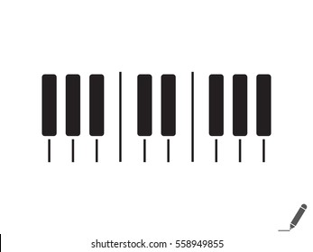 Piano, Icon, Vector Illustration Eps10