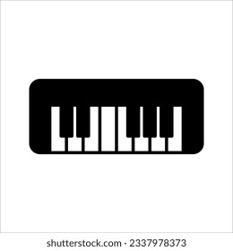 Piano Icon vector illustration Isolated on White Background. color editable eps 10