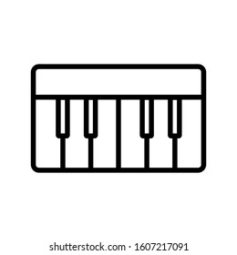piano icon vector illustration logo template for many purpose. Isolated on white background
