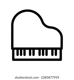 Piano icon vector. piano illustration sign. music symbol. solfeggio logo.