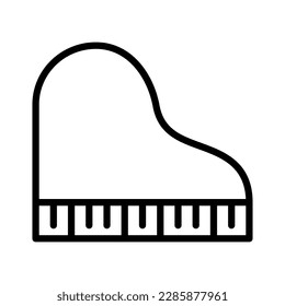 Piano icon vector. piano illustration sign. music symbol. solfeggio logo.