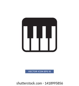 piano icon vector illustration template
