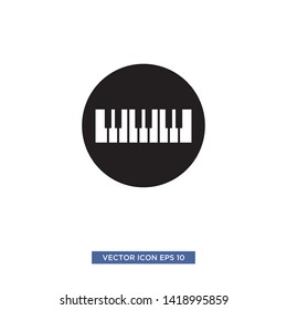 piano icon vector illustration template