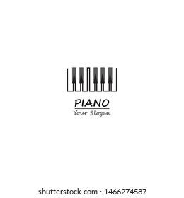Piano icon vector illustration template