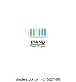 Piano icon vector illustration template