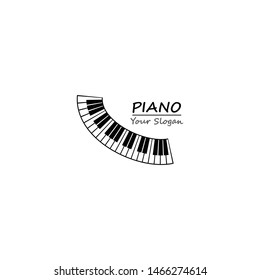 Piano icon vector illustration template