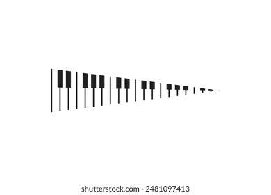Piano icono Ilustración vectorial Plantilla Vector gratis 