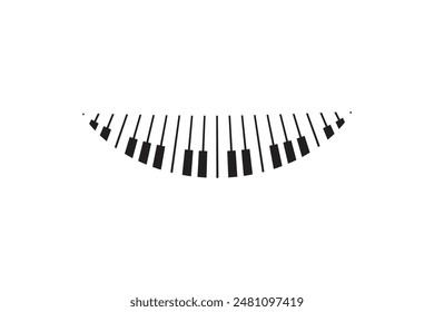 Piano icono Ilustración vectorial Plantilla Vector gratis 
