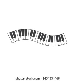 Piano icon vector ilustration template