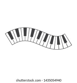 Piano icon vector ilustration template