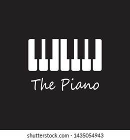 Piano icon vector ilustration template