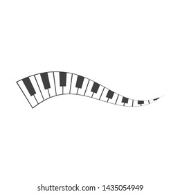 Piano icon vector ilustration template