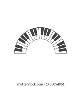 Piano icon vector ilustration template