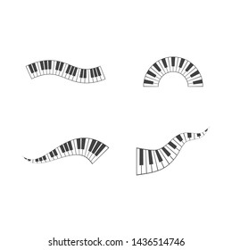 Piano icon vector ilustration template