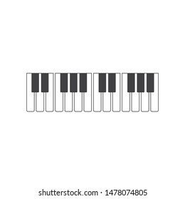 Piano icon vector ilustration template