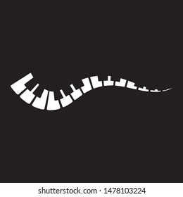 Piano icon vector ilustration template