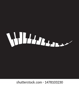 Piano icon vector ilustration template