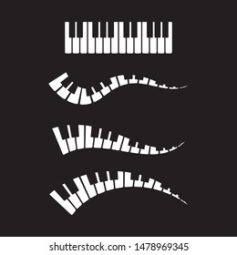 Piano icon vector ilustration template
