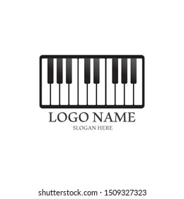 Piano icon vector ilustration template