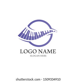 Piano icon vector ilustration template