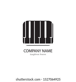 piano icon vector ilustration template