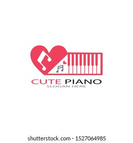 piano icon vector ilustration template