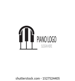 piano icon vector ilustration template