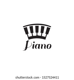 piano icon vector ilustration template