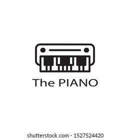 piano icon vector ilustration template