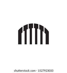 piano icon vector ilustration template