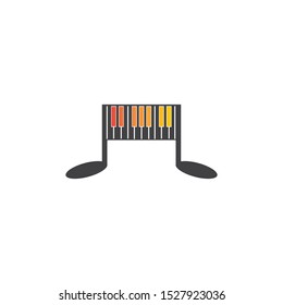 piano icon vector ilustration template