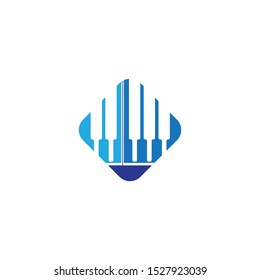 piano icon vector ilustration template
