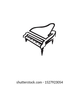 piano icon vector ilustration template