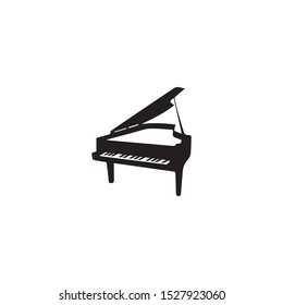 piano icon vector ilustration template