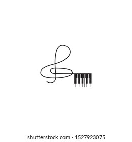 piano icon vector ilustration template