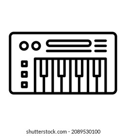 Imagen vectorial de icono de piano. También se puede usar para aplicaciones web, aplicaciones móviles y medios impresos.