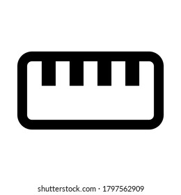 Piano icon vector isolated on white background.