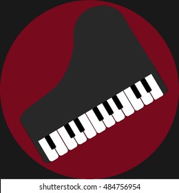 piano Icon, Vector, Jazz