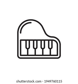 Piano icon in vector. Logotype