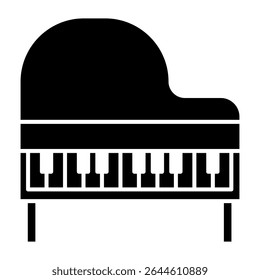 Piano icon vector. Сlassical music illustration sign. solfeggio symbol. music logo. notes web icons.