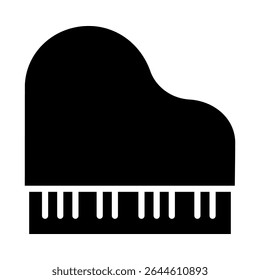 Piano icon vector. Сlassical music illustration sign. solfeggio symbol. music logo. notes web icons.
