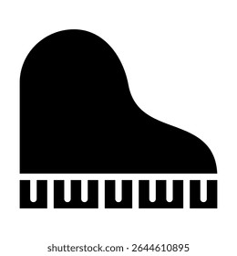Piano icon vector. Сlassical music illustration sign. solfeggio symbol. music logo. notes web icons.