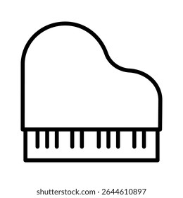 Piano icon vector. Сlassical music illustration sign. solfeggio symbol. music logo. notes web icons.