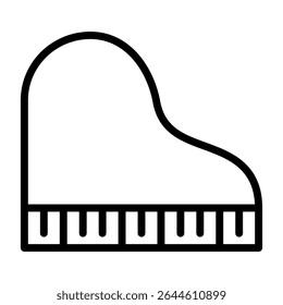Piano icon vector. Сlassical music illustration sign. solfeggio symbol. music logo. notes web icons.