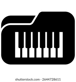 Piano icon vector. Сlassical music illustration sign. solfeggio symbol. music logo. notes web icons.