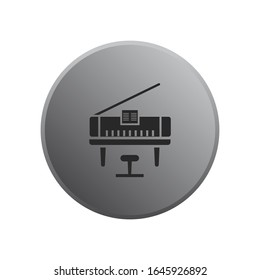 Piano Icon vector sign isolated for graphic and web design. Piano symbol template color editable on white background.