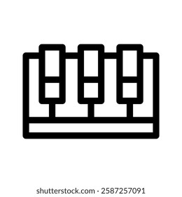 Piano Icon Vector Symbol Design Illustration