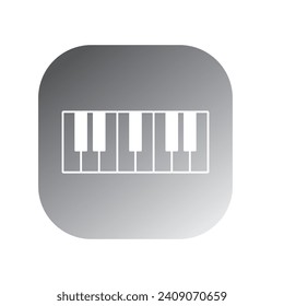 piano icon vector template illustration logo design