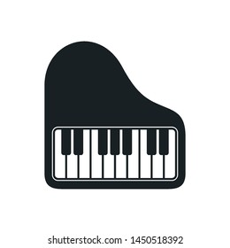 Piano Top View Icon Music Clipart Stock Vector (Royalty Free) 1192413220